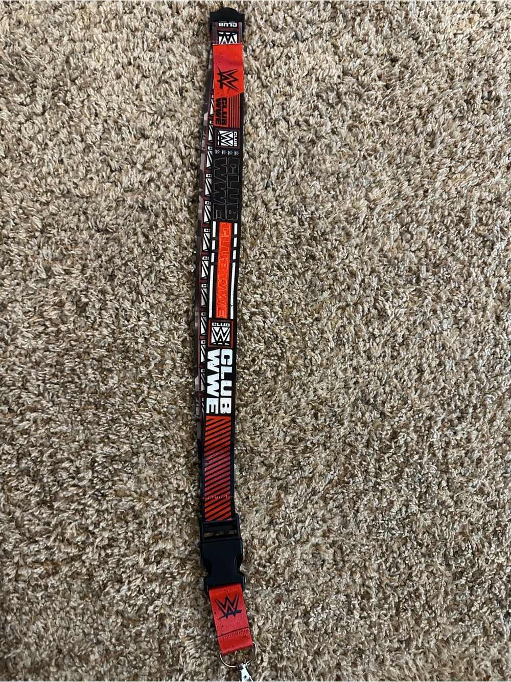 WWE Red and Black Club Lanyard for Kids